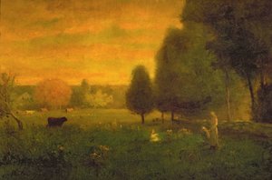 Brillo del atardecer de George Inness